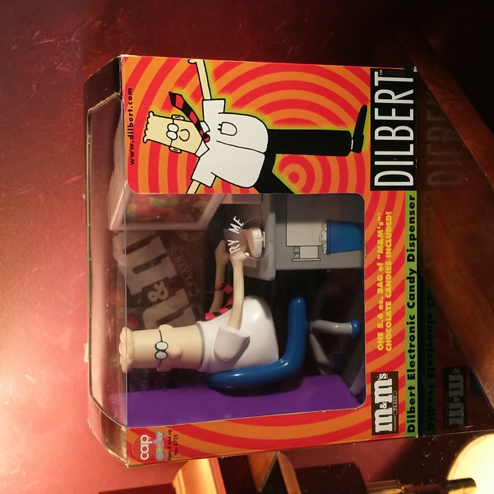 Vintage 1998 Dilbert Electronic Candy Dispenser - In Box - Pre-owned